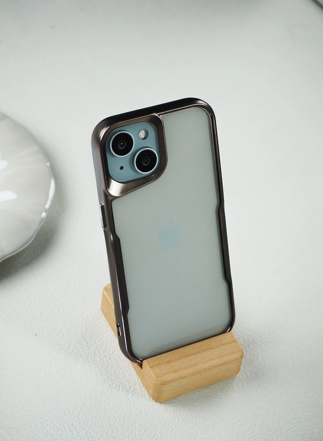 ShebSheb iPhone 15 Case, Non-Yellowing Shockproof Phone Bumper Cover, Anti-Scratch Clear Back - Image 2