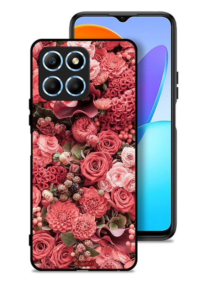 Tolwak Honor X8 5G Protective Case Cover Peach Roses - Image 1