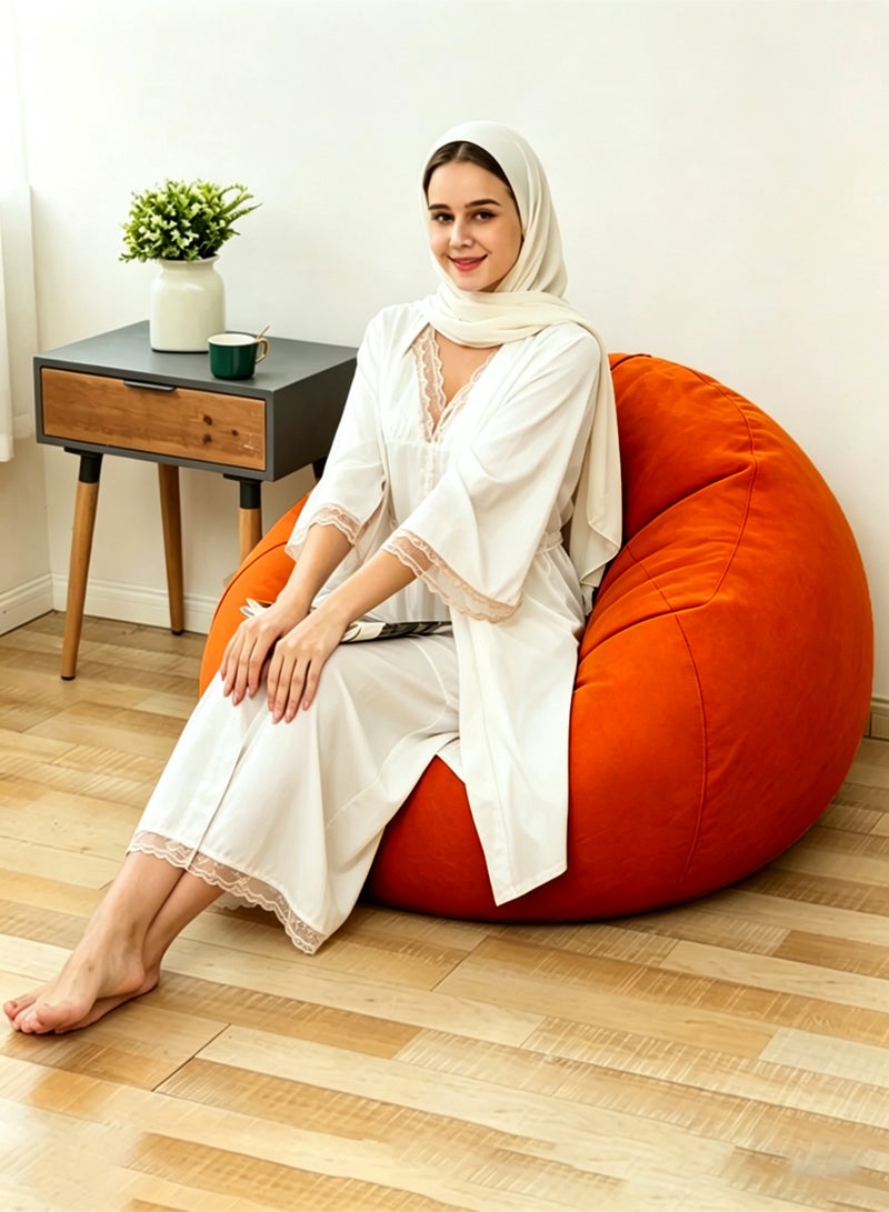 Folding portable inflatable flocking sofa, inflatable bean bag chair, bean bag-free, inflatable recliner, couch, couch, air furniture, inflatable chair. - Image 1