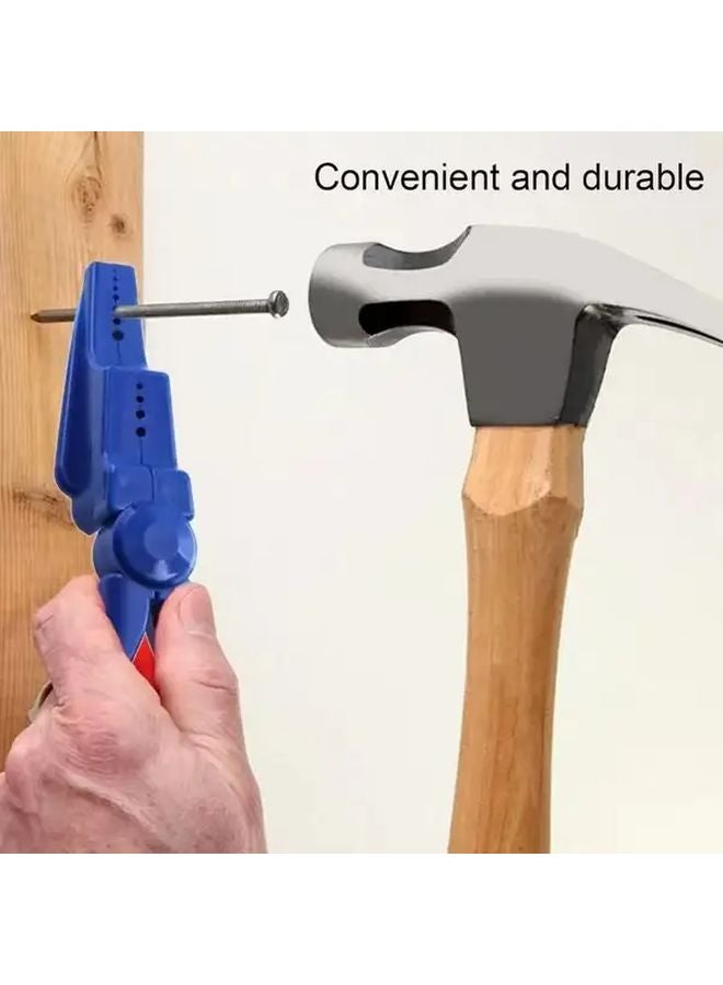 Blue Nail Clamp Assistant Tool For Safe Hammering And Finger Protection - Image 3