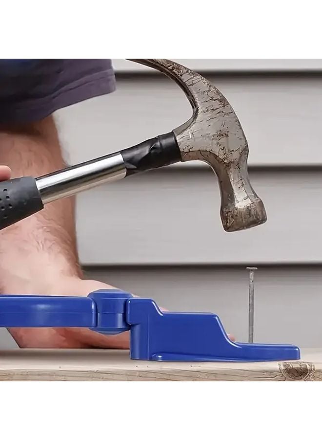 Blue Nail Clamp Assistant Tool For Safe Hammering And Finger Protection - Image 2
