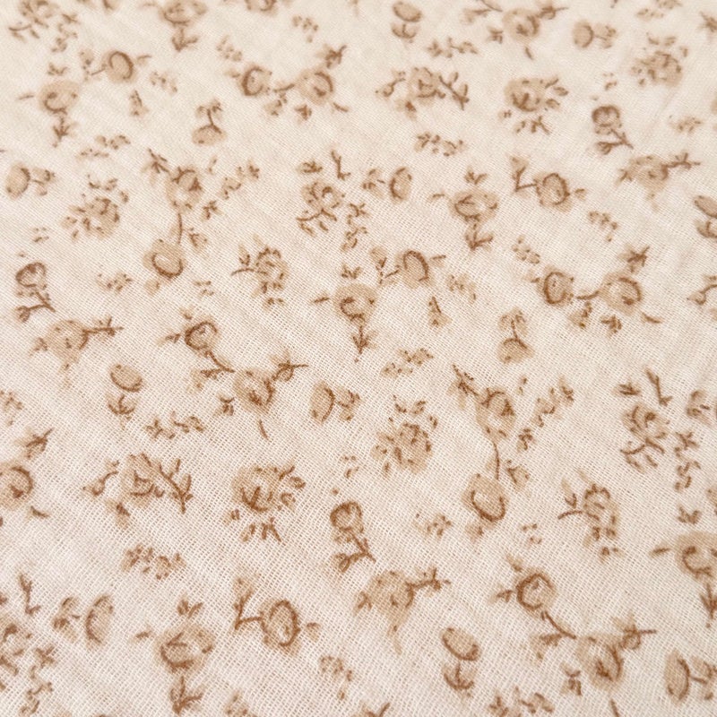 BuLuTu Camellia Floral Print Pillowcase King Muslin Cotton Pillow Case Chic Shabby Pillow Cover with Ruffles Enveloped Pillowcases, Machine Washable, 20x36 inch, 1 Piece - Image 3