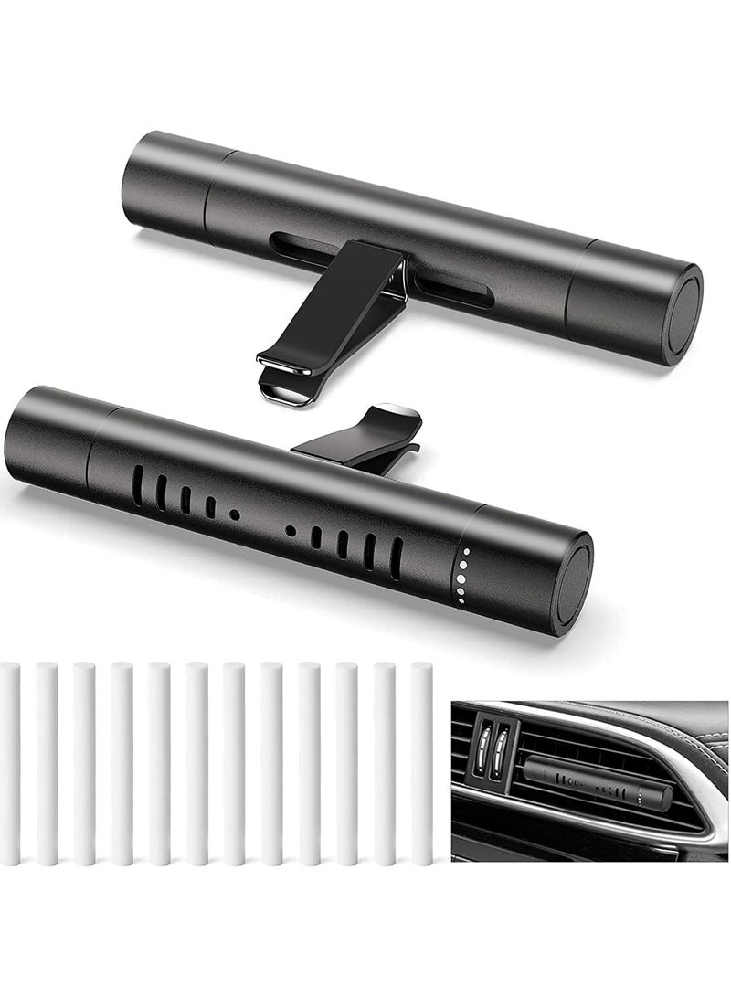 2 حزمة مخصص السيارات الهواء مفرش شفاه لملحقات تزيين السيارات مع 12 عصي إعادة التعبئة للسيارات، مكتب - Image 1