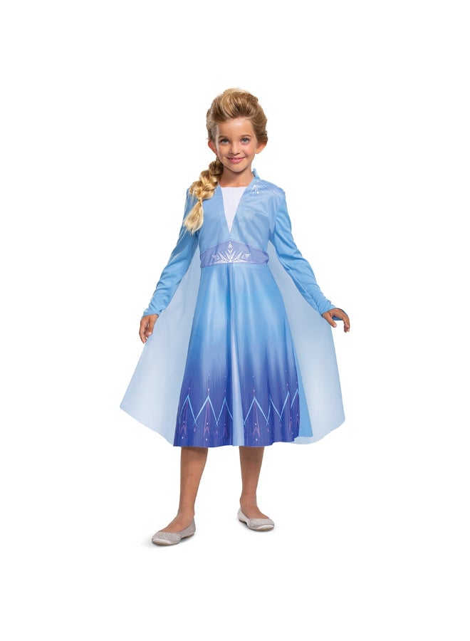 Disguise Disney Frozen Elsa Traveling Costume 3-4 Years | Kids Princess Fancy Dress Outfit | Toddler Elsa Dress-Up Gown from Frozen - Image 1