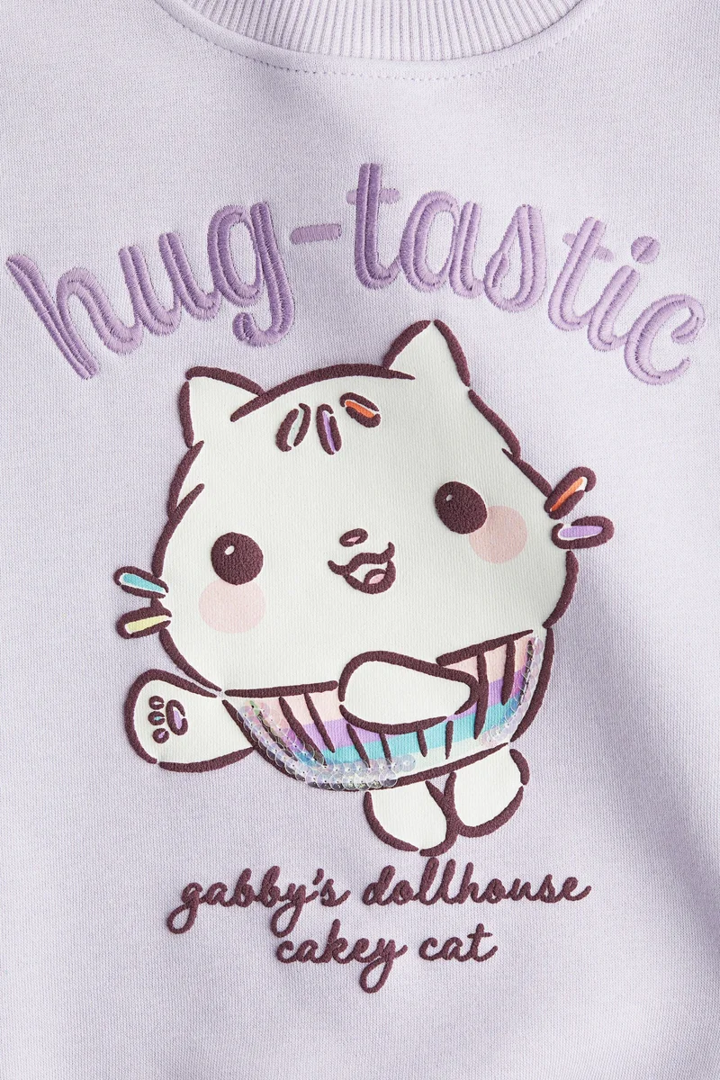 اتش اند ام سويت شيرت مزينة بزخرفة