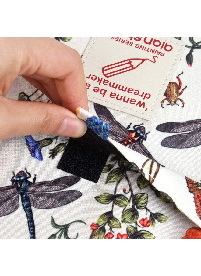 Qianshan qianshan Pencil Case Holder Slot - Holds 202 Pencils or 136 Gel Pens with Zipper Closure,Large Capacity Pen Organizer for Watercolor Pens or Markers .Dragonfly  - Image 3