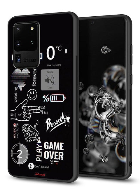 Samsung Galaxy S20 Ultra 5G Protective Case Cover Game Over Pew Pew