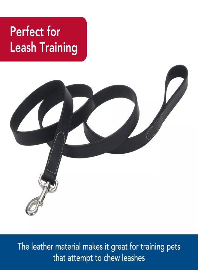 Coastal Pet Circle T Oak Tanned Leather Dog Leash - Durable Dog Accessory Perfect for Leash Training - Comfortable Tool for Puppies & Dogs Made from Full-Grain Leather - Black, 3/8" x 6' - Image 4