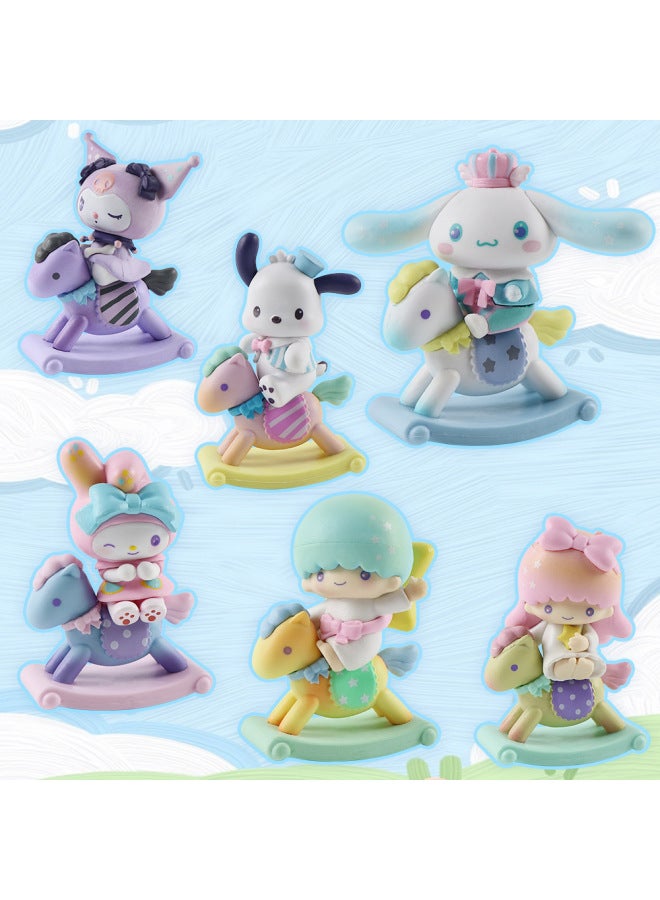 Sanrio Hand-held Melody Jade Cinnamon Dog Kulomi Blind Box Toy Gashapon Doll Trembles Live Wholesale-Color:Rocking Horse Melody - Image 3