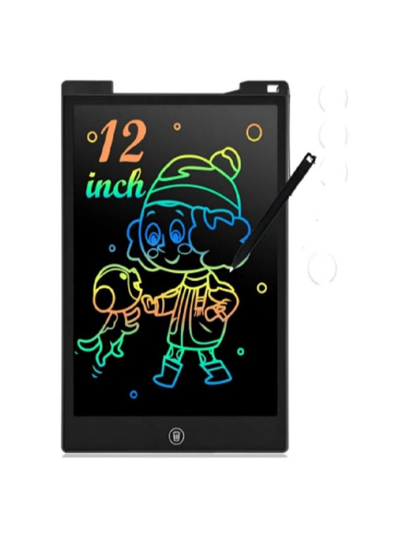 12 Inch LCD Writing Tablet for Kids, Colorful Drawing Board for Children, Erasable and Reusable Electronic Drawing Board, LCD Drawing Tablet for Toddlers  - Image 1