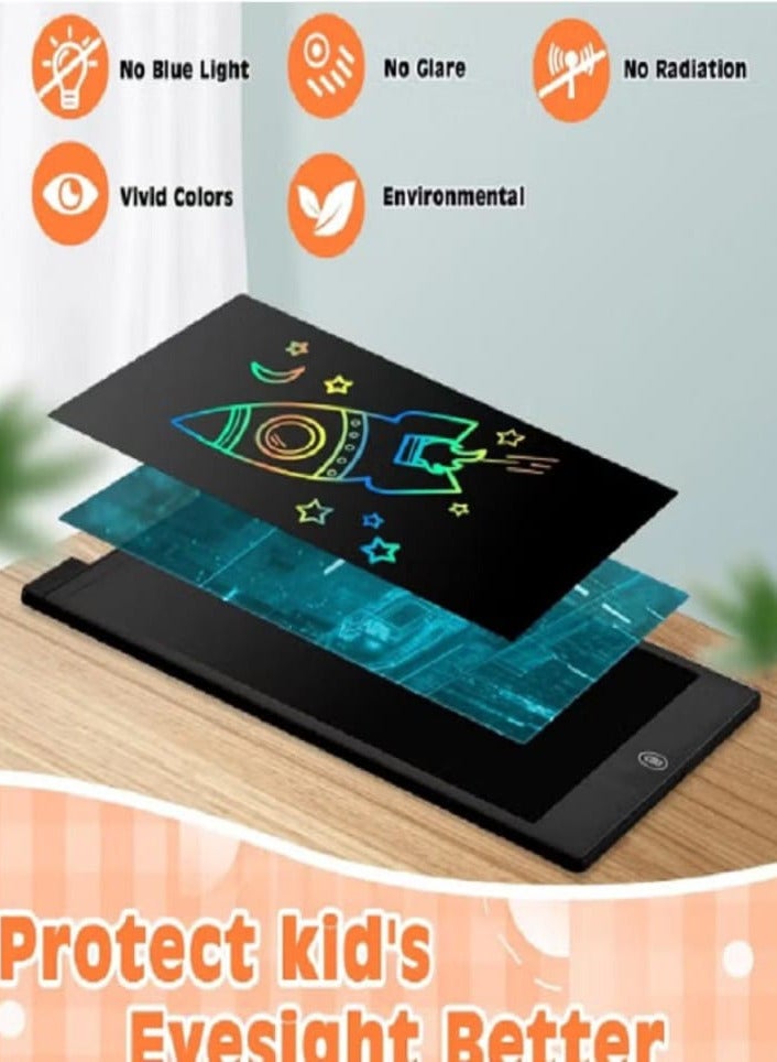 12 Inch LCD Writing Tablet for Kids, Colorful Drawing Board for Children, Erasable and Reusable Electronic Drawing Board, LCD Drawing Tablet for Toddlers  - Image 3