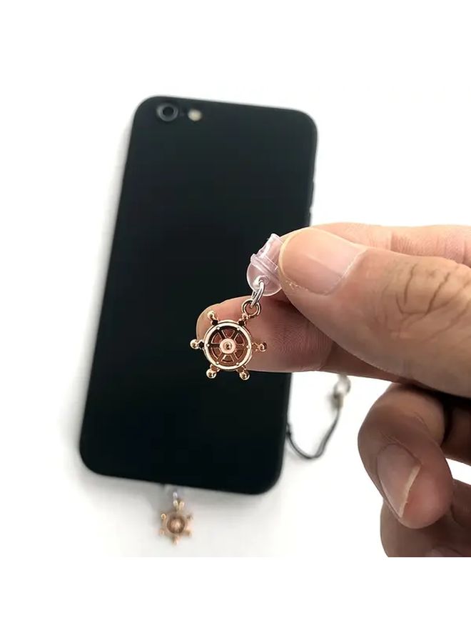 Boat Rudder Phone Dust Plug For iPhone Type C Charging Port Dust Cover - Image 4