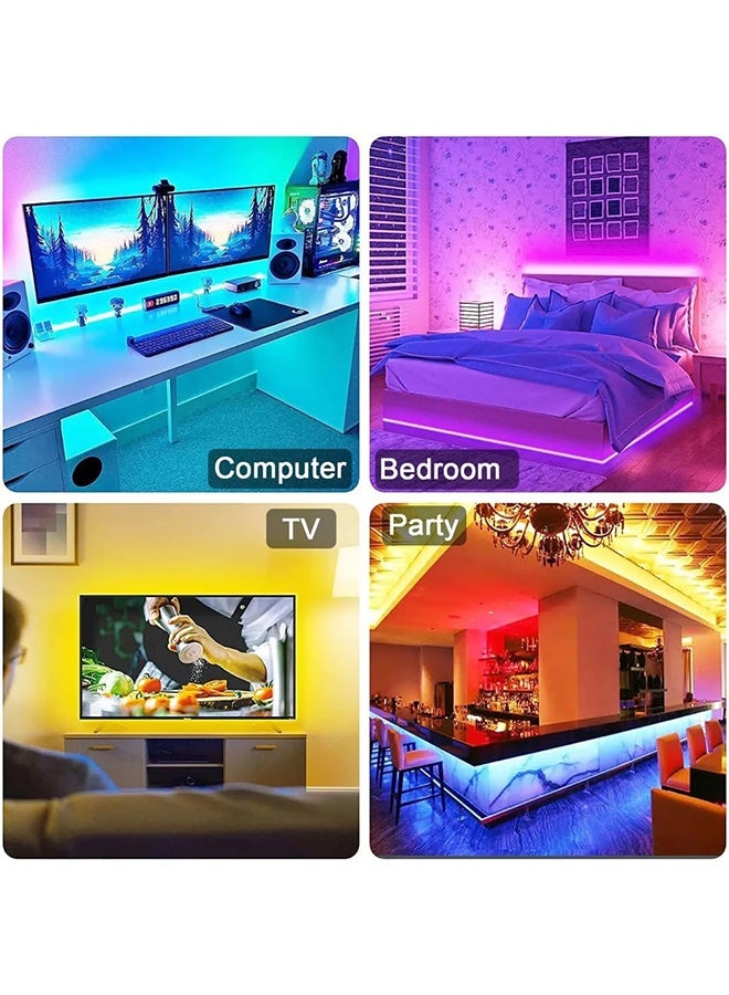 JS 10m Led Strip Lights, Bluetooth RGB Light with APP Control, Timer Setting, Music Mode, Led Light Strip for Decoration, Bedroom, PC, Cabinet - Image 3
