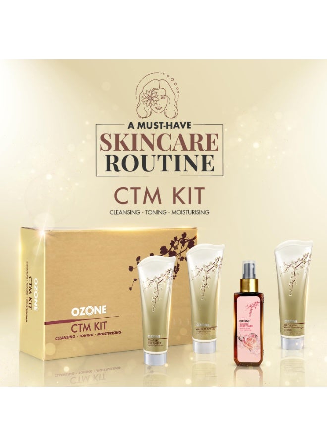 Ozone Cleansing Toning Moisturizing Kit | Facial Kit For Men & Women | Ideal For All Skin Types Glowing Skin, Bright & Radiant Complexion | Reduces Fine Line & Wrinkles | 300 gm - Image 2