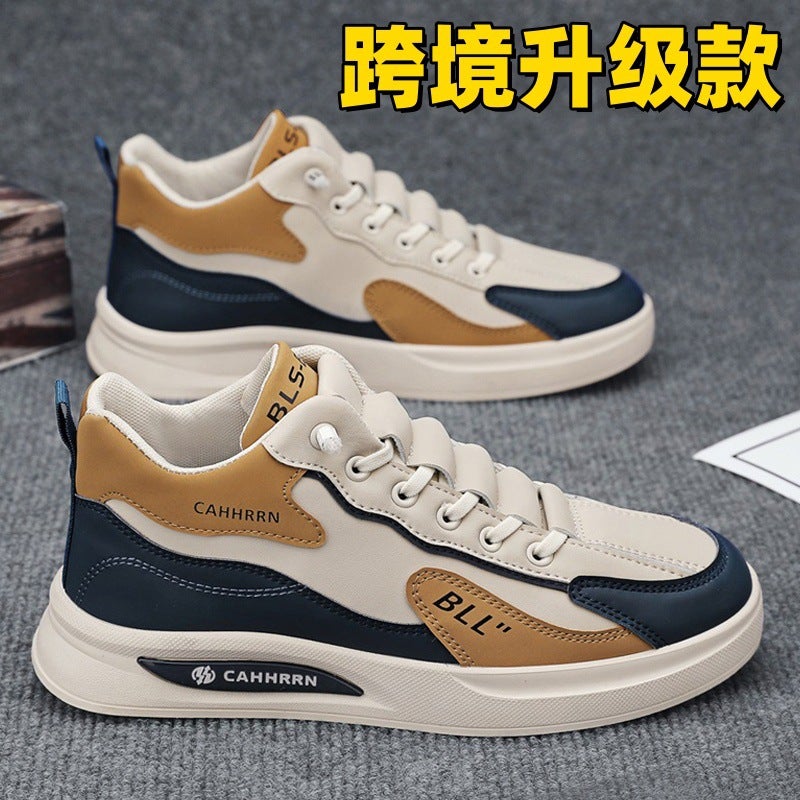 Work Men'S Shoes Autumn Leather Waterproof Non-Slip Slip-On Small White Sneakers Men'S 2024 Casual Safety Shoes - Image 2