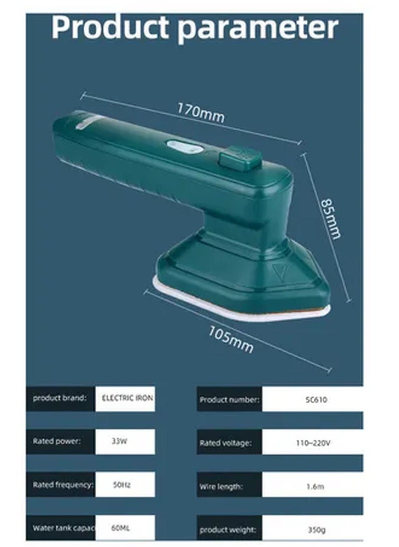 Rabos - Portable Handheld Steam Iron Mini 60 ml 33 W XX-43423UK Blue - Image 1