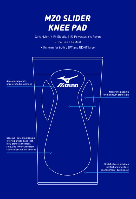 ميزونو واقي الركبة ميزونو سلايدر (رويال) - Image 4