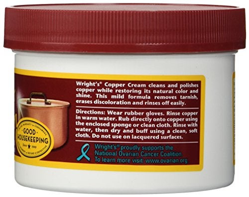 Wright's Copper and Brass Cream Cleaner - 6 Pack - 8 Ounce - Gently Cleans and Removes Tarnish Without Scratching - Image 2