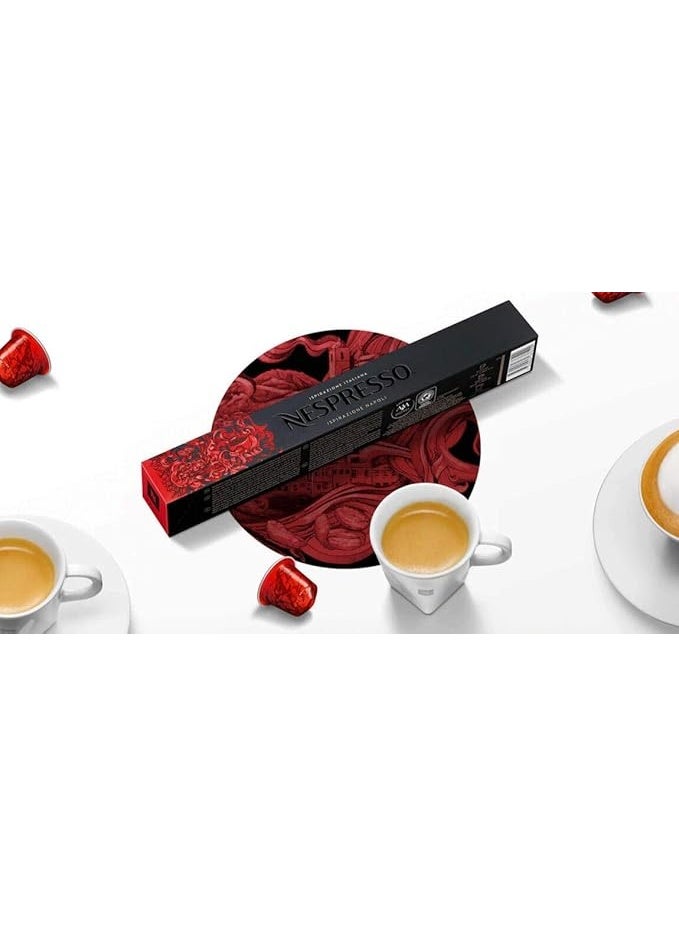 Nespresso Inspiration Napoli Espresso Coffee 10 Capsule Sleeve