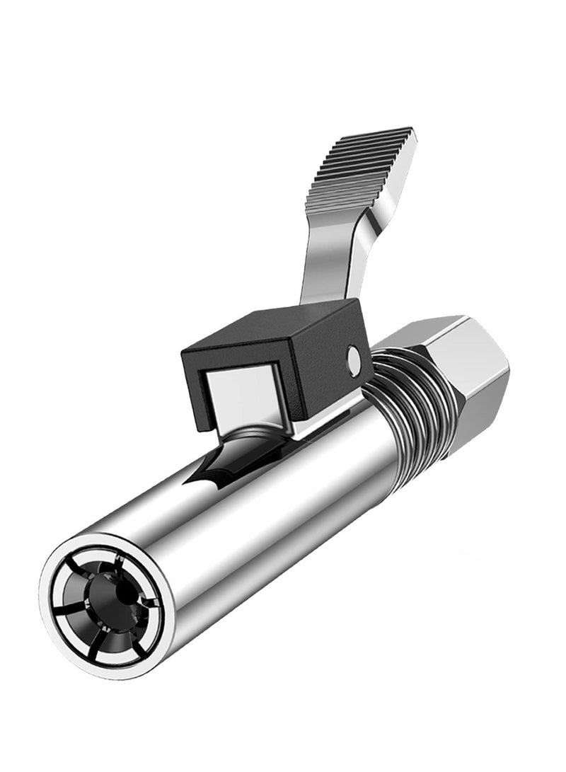 Excefore محول مسدس شحم، طرف مسدس شحم مع 6 فكوك سميكة متوافقة مع جميع مسدسات الشحم 1/8" NPT توصيلات مسدس الشحم. توصيلات شحم ضغط عالي 12000 PSI، أداة قابلة للإصلاح تدوم طويلاً - Image 1