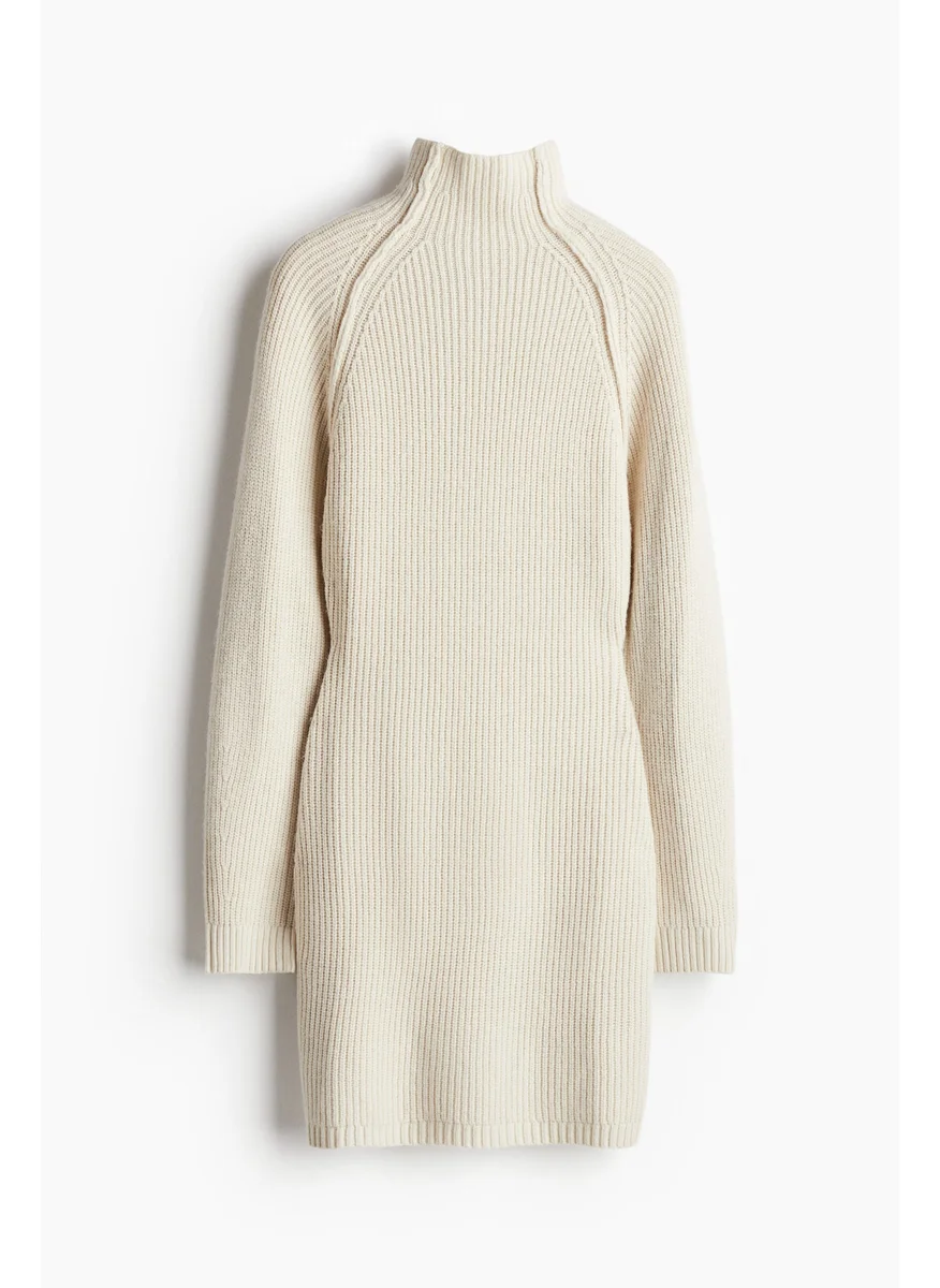 اتش اند ام Rib-Knit Turtleneck Dress