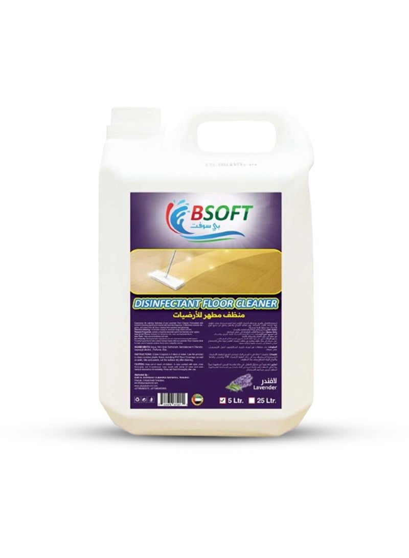 BSOFT Disinfectant Floor Cleaner Liquid with Lavender Scent 5 Liter - Image 1