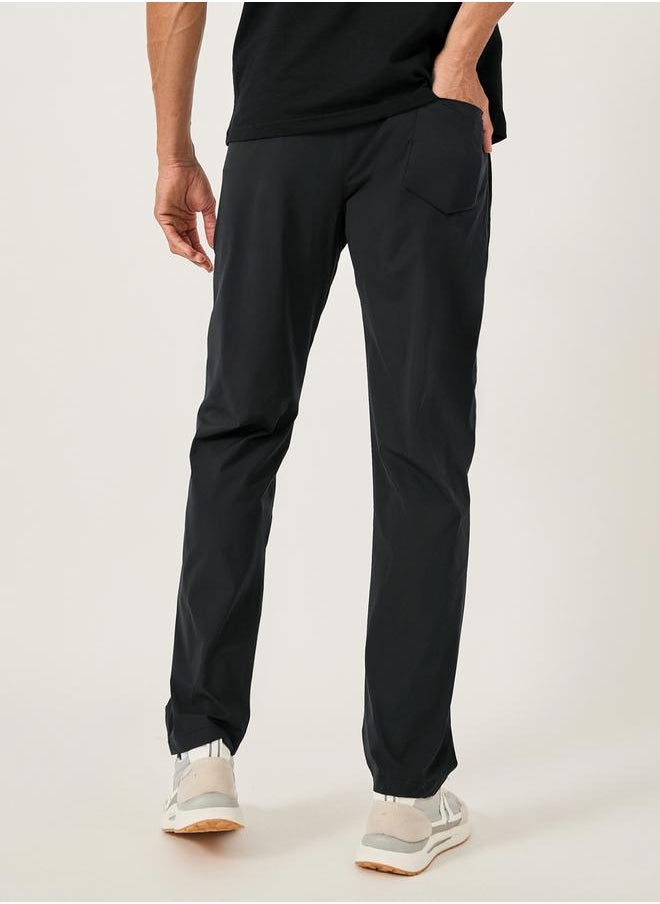 Fort Collins Mid Rise Regular Fit Track Pant with Drawstring by Styli  - Image 4
