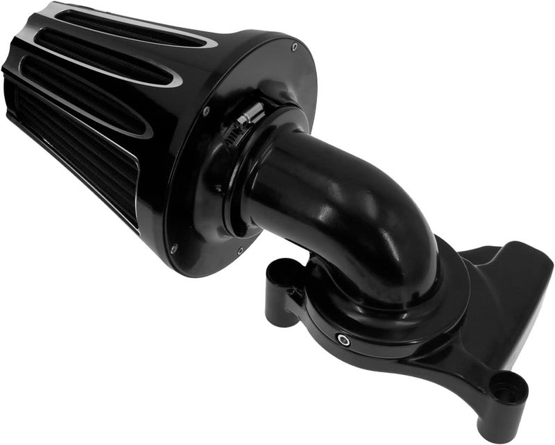 Wivplex Motorcycle Air Cleaner Intake Filter - Black Chrome - Image 1