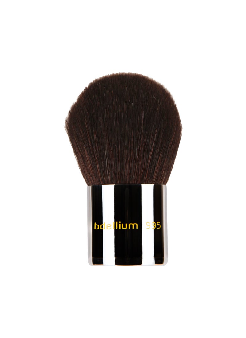 Bdellium Tools Bdellium Tools Professional Makeup Brush - Maestro Series 995 Kabuki - With Mix of Soft Synthetic & Natural Fibers, For Full Coverage Application (Black, 1pc) 
