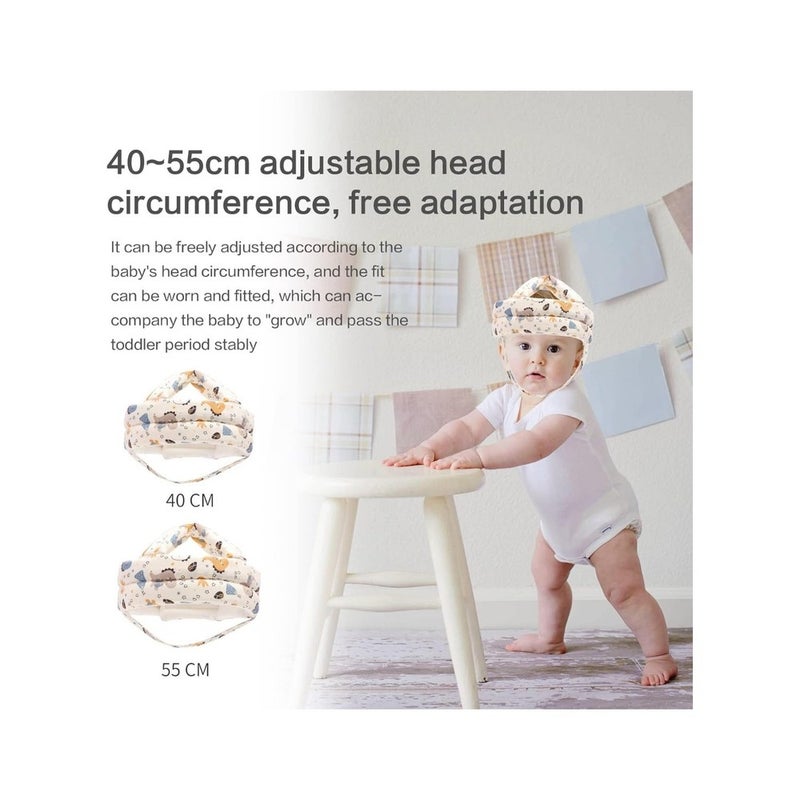 Baby Head Protector, Adjustable Breathable Kids Anti-Fall Cushion Cap, Baby Anti-Bumping Safety Helmet, Soft Toddler Head Cushion Protective for Walking, Running, Playing, Crawling - Image 4