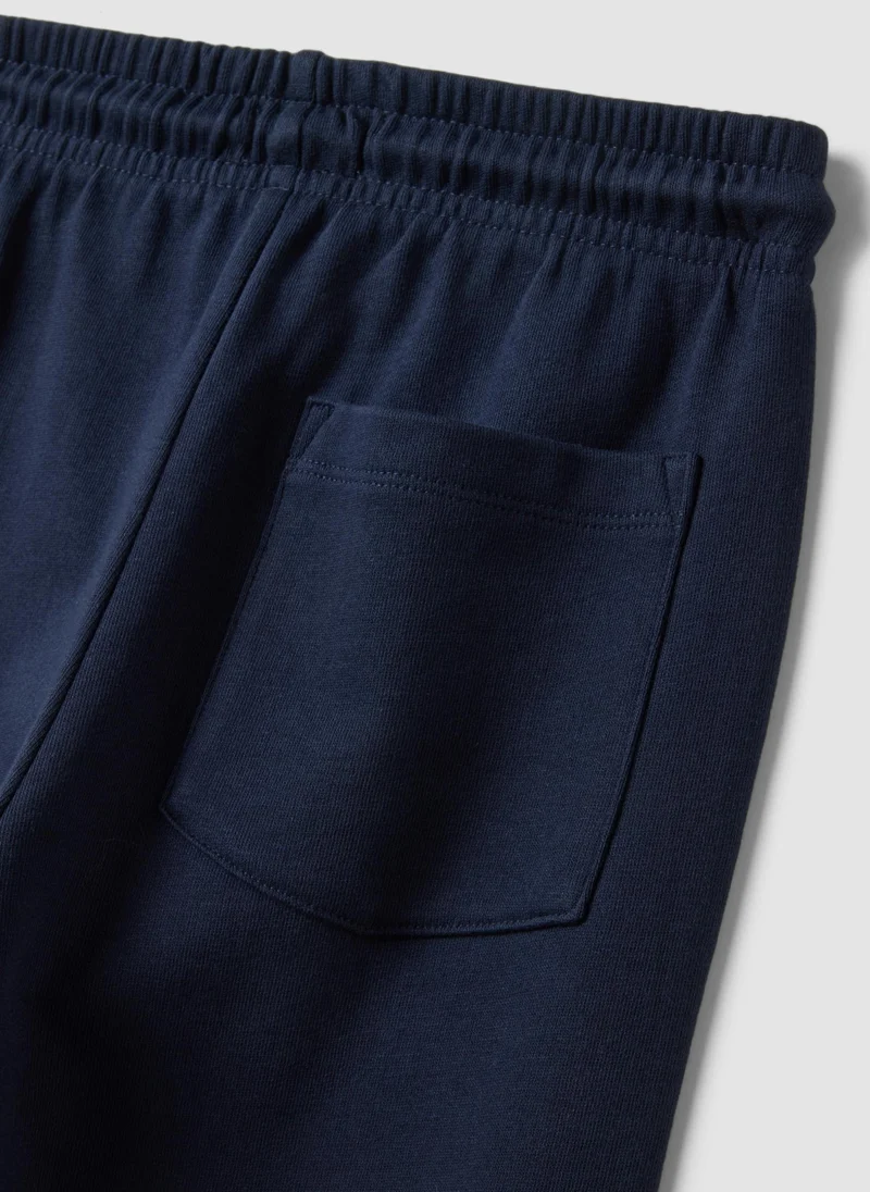 Ovs  OVS Navy Blue Organic Cotton Regular-Fit Joggers For Boys for Men | Best Price UAE