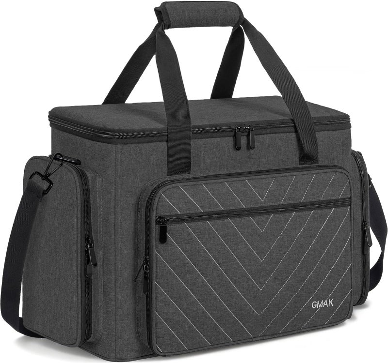 GMAK Sewing Machine Carrying Case Sewing Machine Tote Bag with Removable Padding Pad Universal Carrying Tote Storage Bags Stitching Case with Pockets for Most Standard Brother Singer Janome - Image 2