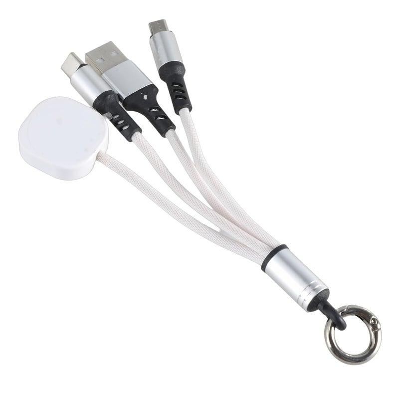 سلك شحن USB مع موصلات USB و Type C ووظيفة شحن الساعة لسلك جهاز Watch 7/6/5/4/3 - Image 1