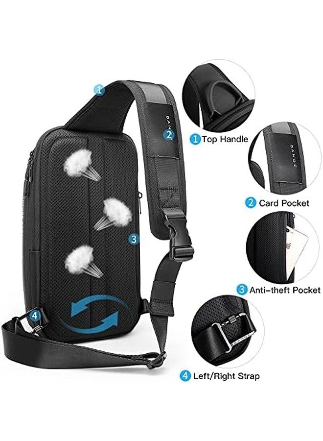 BANGE Sling Bag, Waterproof Men’s Crossbody Chest Bag, Lightweight Shoulder Backpack with USB Charging Port, Anti-Theft Design, Durable Travel Everyday Bag - Image 2