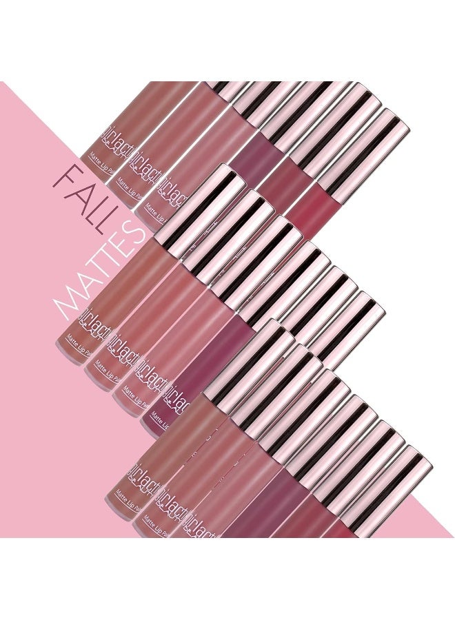 girlactik Liquid Lipstick. Stay All Day Creamy & Waterproof Matte Lipliquid. Moisturizing Hydrating, Smudge Proof, For Dry Lips - Blossom - Image 5