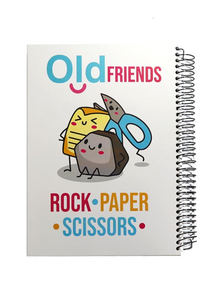 Generic - A4 Hard Cover Wire Sketch Book Dividers (4 Items)4 SUB(160 Sheets)-Multi-graphics - Image 1