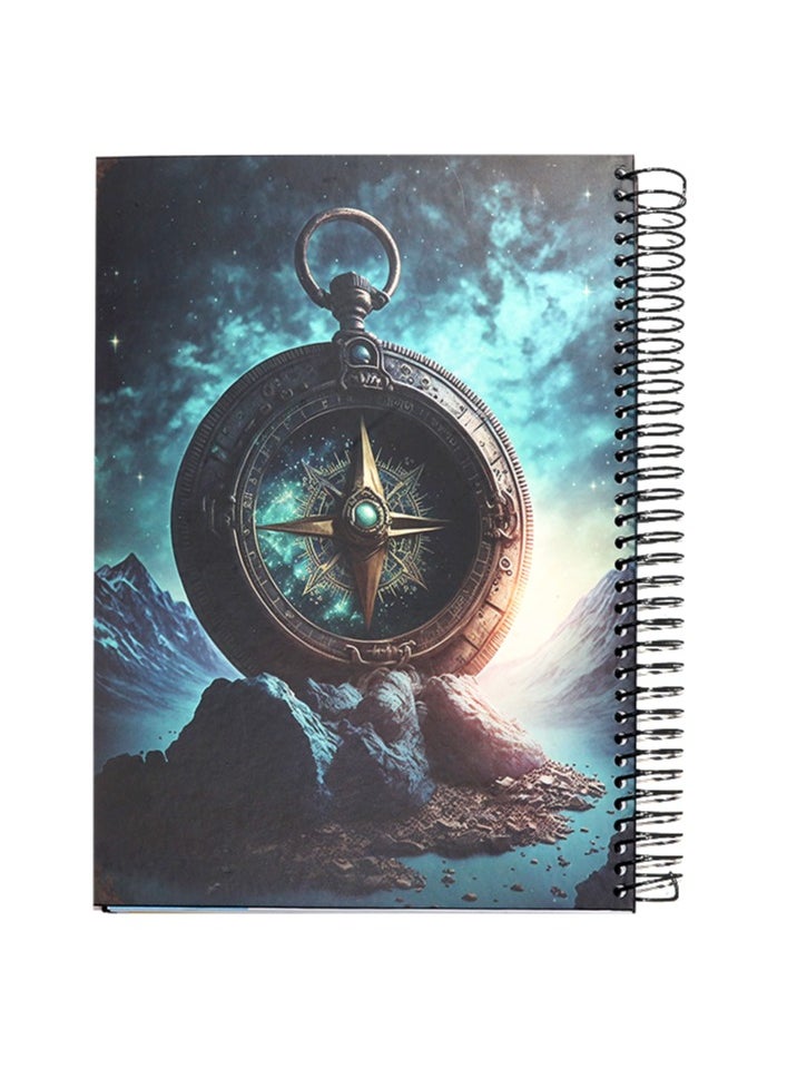 Generic - A4 Hard Cover Wire Sketch Book Dividers (4 Items)4 SUB(160 Sheets)-Multi-graphics - Image 1