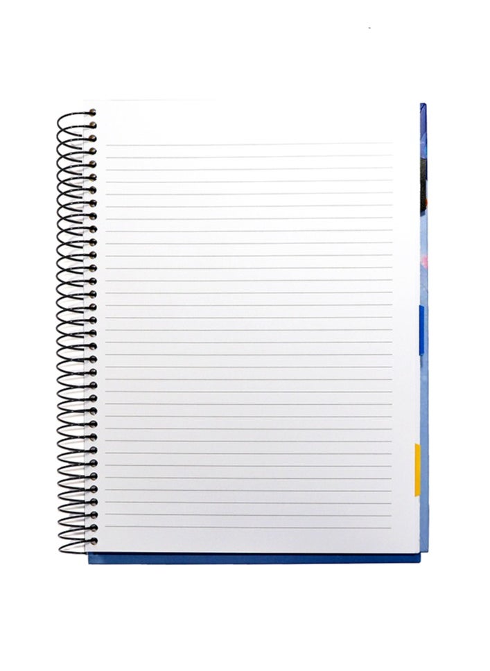 Generic - A4 Hard Cover Wire Sketch Book Dividers (4 Items)4 SUB(160 Sheets)-Multi-graphics - Image 1