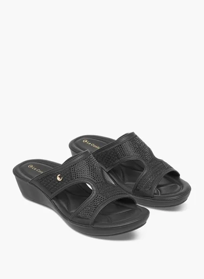Le Confort Women Embellished Slip-On Sandals with Wedge Heels