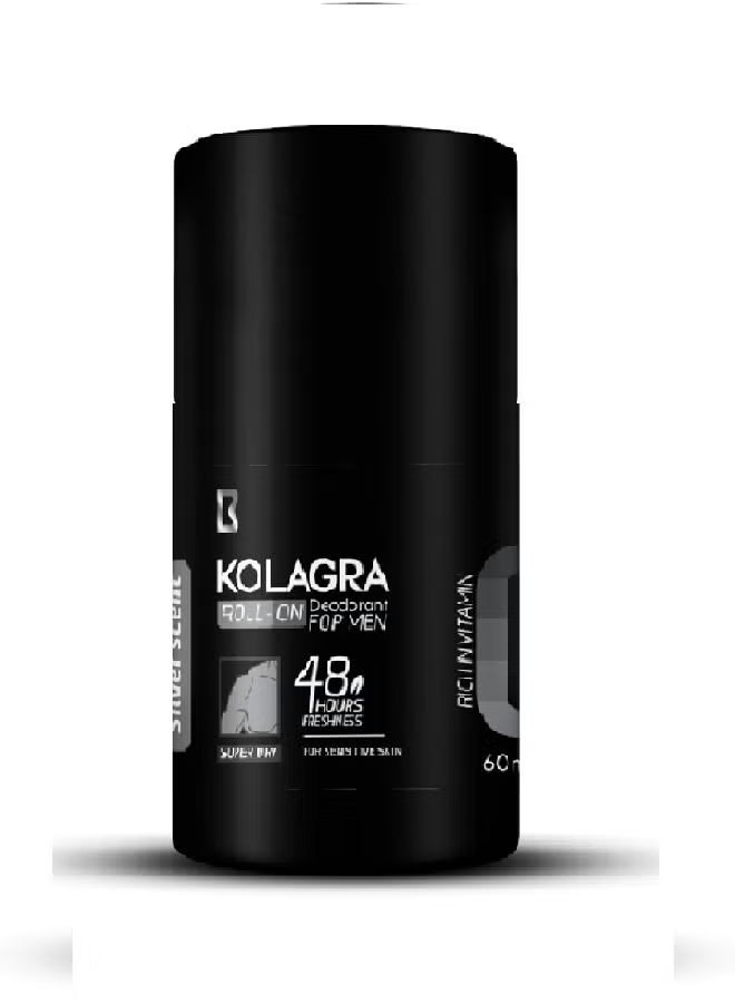 Roll-On Deodorant For Men Silver Scent 60ml