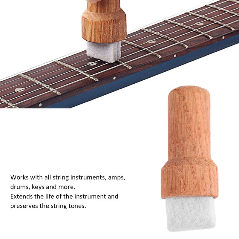 String Cleaner Brush Guitar Fret Cleaner Instrument Cleaning Tool For Bass Ukulele 7 4 X 2 2 X 2 2 Cm - Image 3