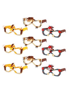 Excefore Building Blocks Glasses Kits, 9Pcs Building Blocks Party Bag Fillers, DIY Creative Eyeglasses Toys, Funny Party Glasses Decoration, for Kids Party Favour  - Image 3