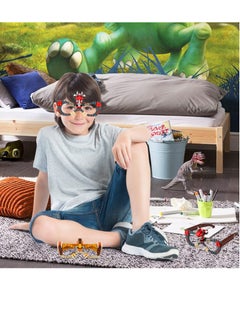 Excefore Building Blocks Glasses Kits, 9Pcs Building Blocks Party Bag Fillers, DIY Creative Eyeglasses Toys, Funny Party Glasses Decoration, for Kids Party Favour  - Image 4