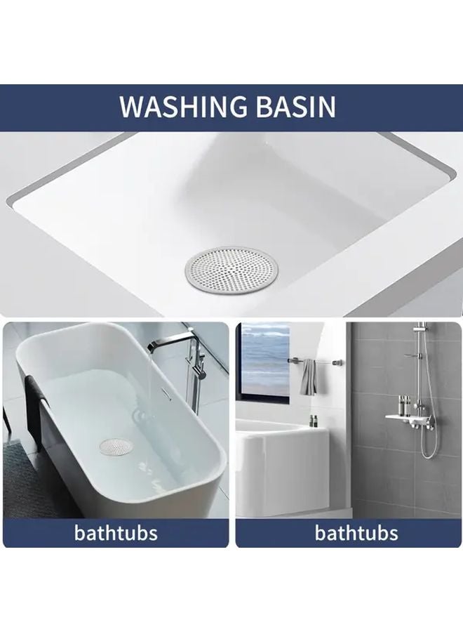 Style 2 Shower Hair Catcher Drain Filter Steel And Silicone Bath Protector Strainer Hair Trap - Image 5