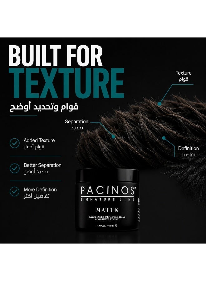 باتشينوس باتشينوز مات، تثبيت قوي، مظهرطبيعي بدون لمعان، واكس لتشكيل وتصفيف الشعر بثبات يدوم طويلا - Image 5