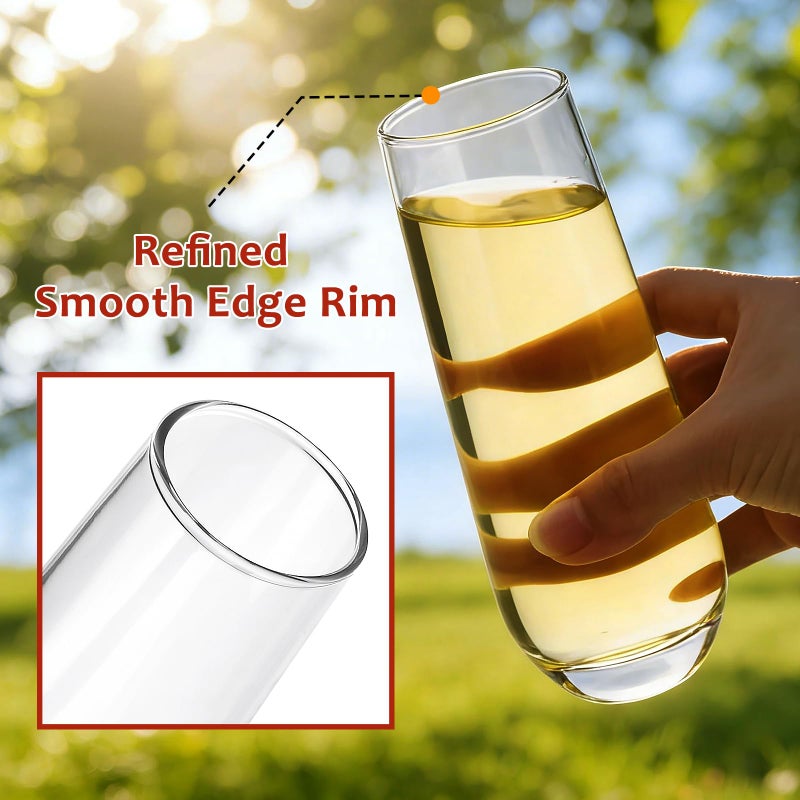 Ufrount Stemless Champagne Flutes Set of 16, 9.5 oz Champagne Glasses, Multi-purpose Mimosa Glasses for Prosecco, Cocktail, Water, Weddings, Bar and Parties - Image 4