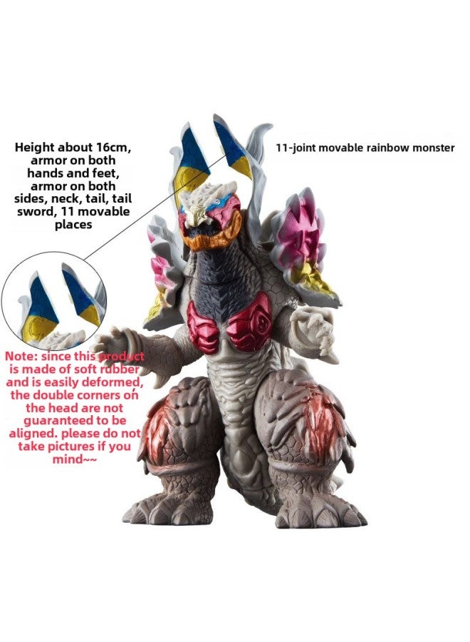 Large Soft Glue Monster Degas Blazer Monster Full Series Classic Big Monster Series Factory-Colors:93 Rainbow Monster 20cm