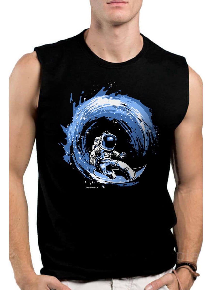 Galactic Surfer Black Cut Sleeve / Sleeveless Men's T-Shirt - pzsku/ZF07381C68E45C40C1995Z/45/_/1739291274/c408a480-e606-4907-b84a-f5e376f22f3b