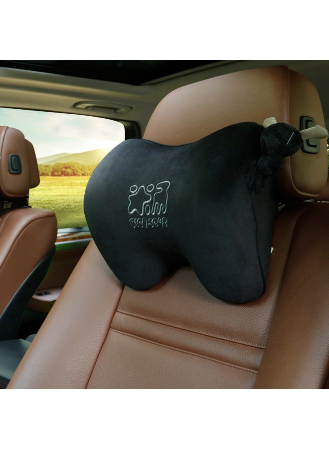 ICAROOM Aichewu Car Headrest, 7-degree Gentle Headrest, Memory Foam Neck Pillow For Cars, All-season Car Seat Cushion, T-603m Dream Black - Image 2