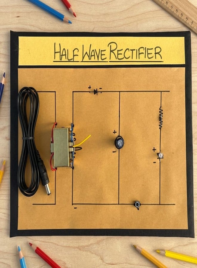 Komodo Craft Half Wave Rectifier Model | AC to DC Converter Science Project Kit | Working Electronics Model with Transformer | STEM Educational Kit for Students - Image 2